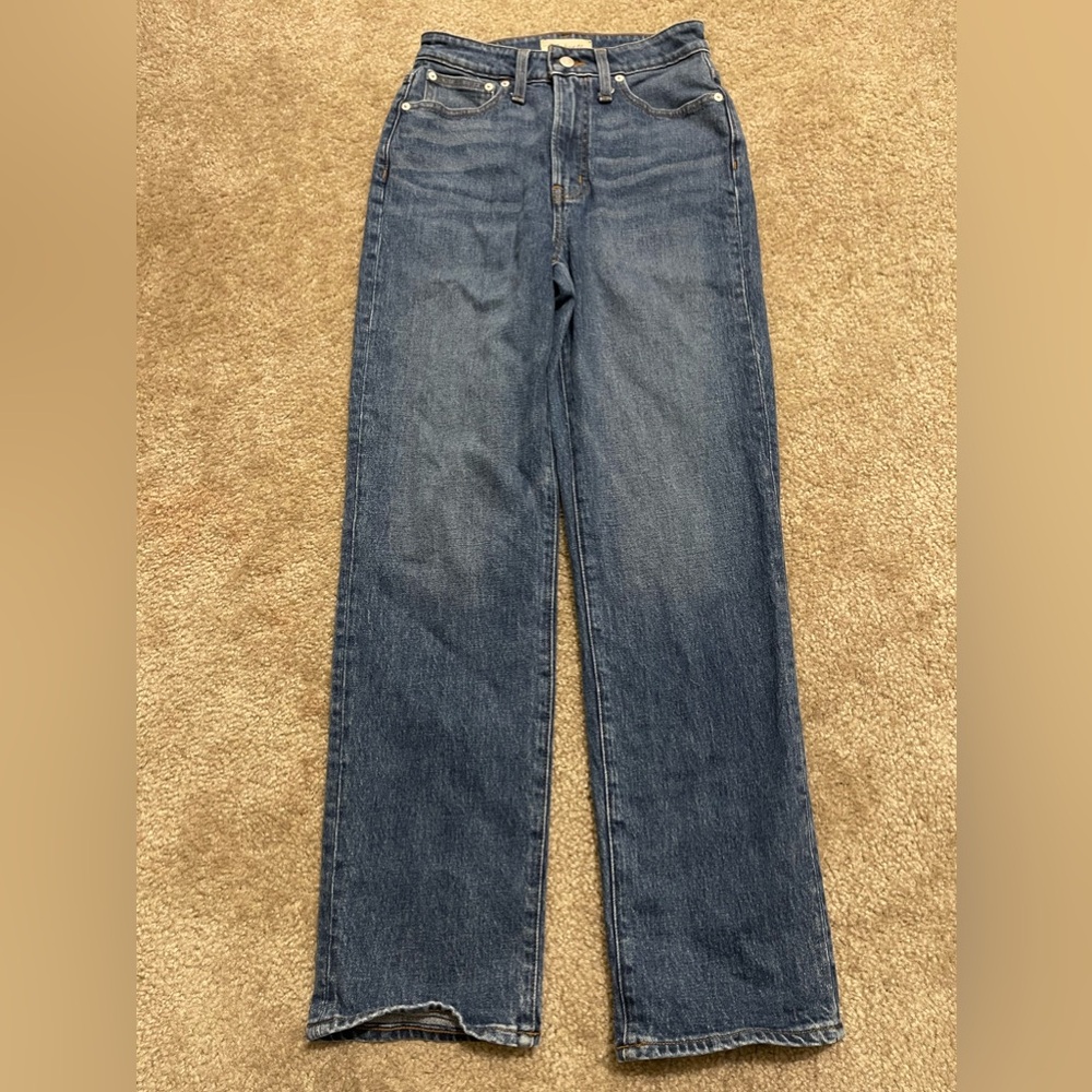 Women’s Madewell Curvy Perfect Vintage Straight Denim Jeans Size 26